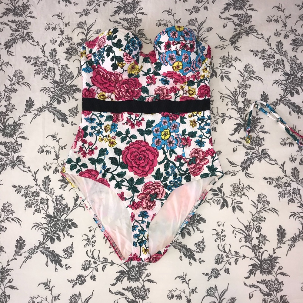 Retro one piece topshop swimsuit